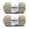 Bernat Forever Fleece Matcha Yarn - 2 Pack of 280g/9.9oz - Polyester - 6 Super Bulky - 194 Yards - Knitting/Crochet